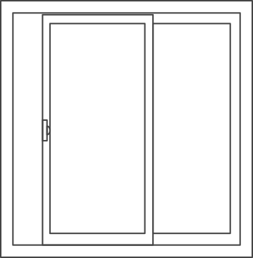 SLIDING PATIO WINDOW