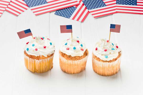 american flag fireworks