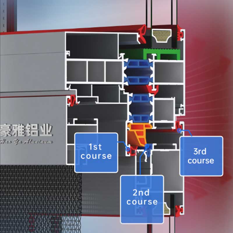 Outswing Seamless Welded Broken Bridge Casement Windows