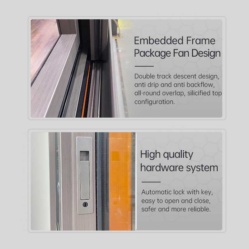 Broken Bridge Sliding Windows with Outward Gauze Mesh