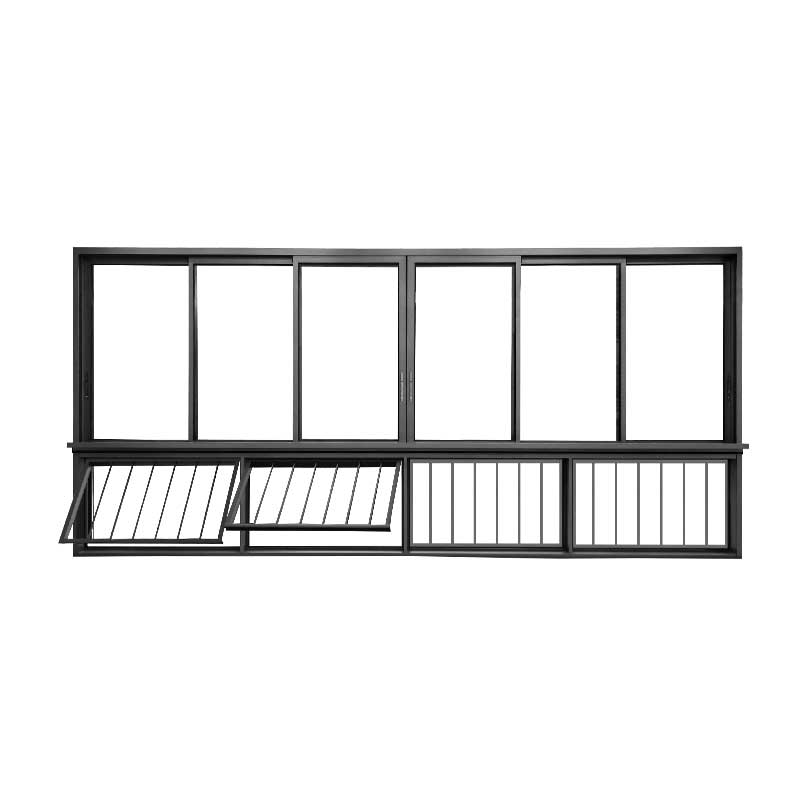 Aluminum 5 Track Sliding Window