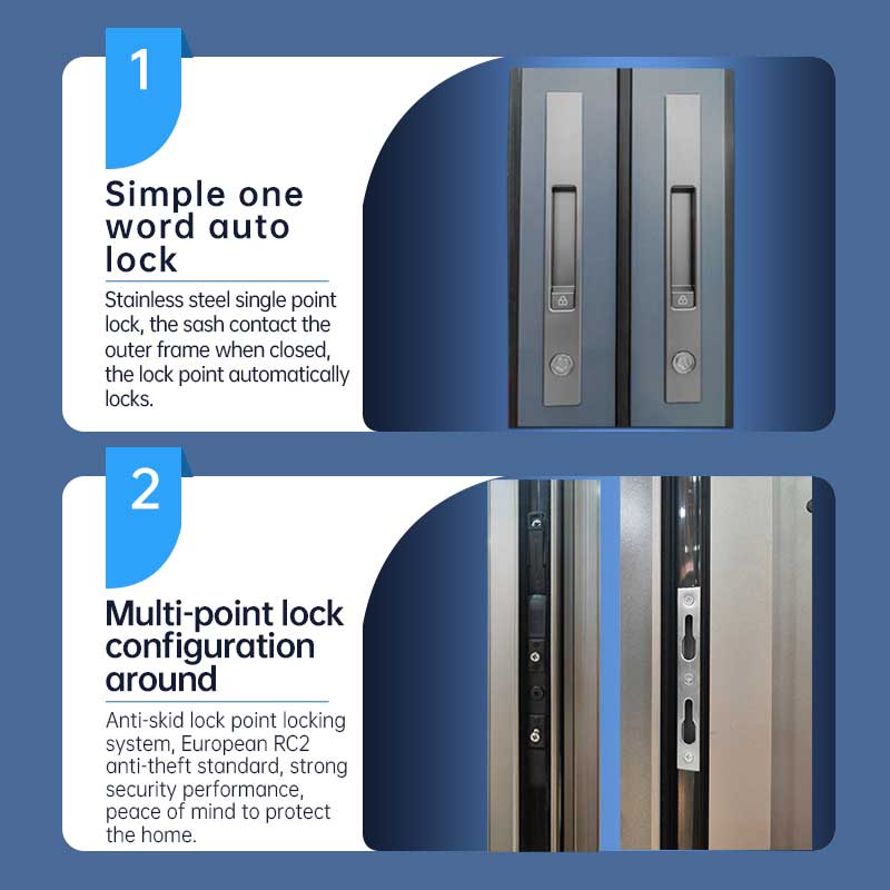 Aluminum 5 Track Sliding Window