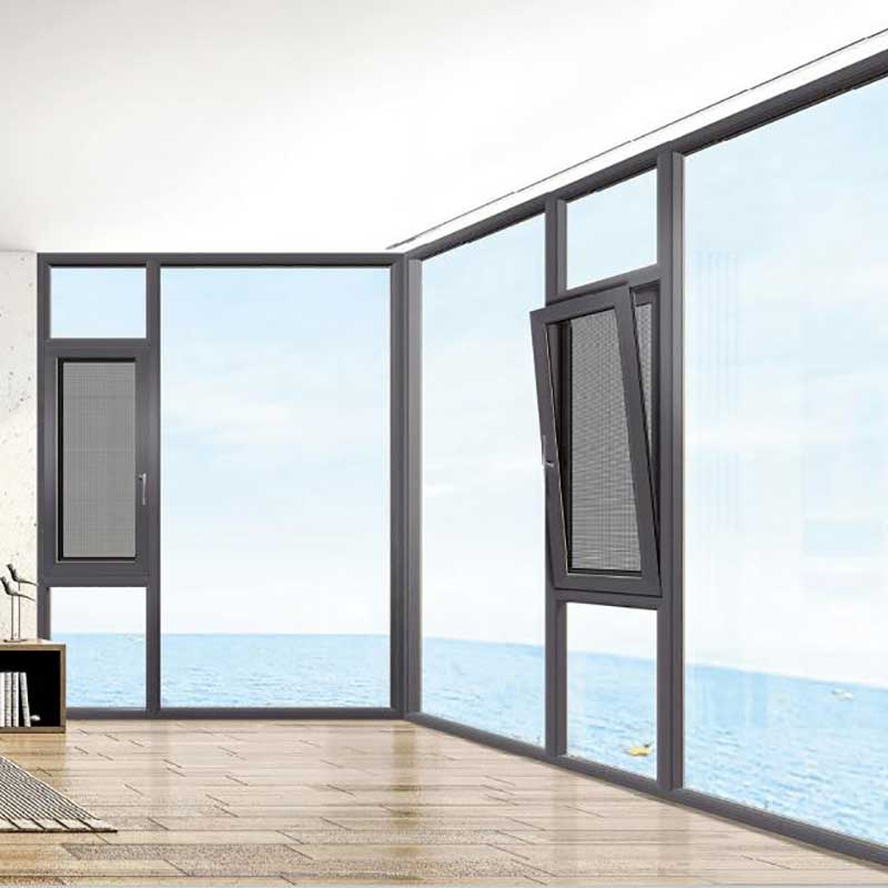 Outswing Seamless Welded Broken Bridge Casement Windows