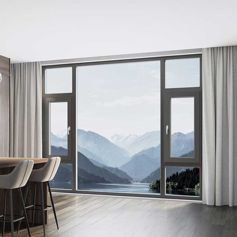Outswing Seamless Welded Broken Bridge Casement Windows