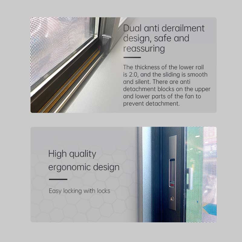 3 Tracks Sliding Windows with Outward Gauze Mesh