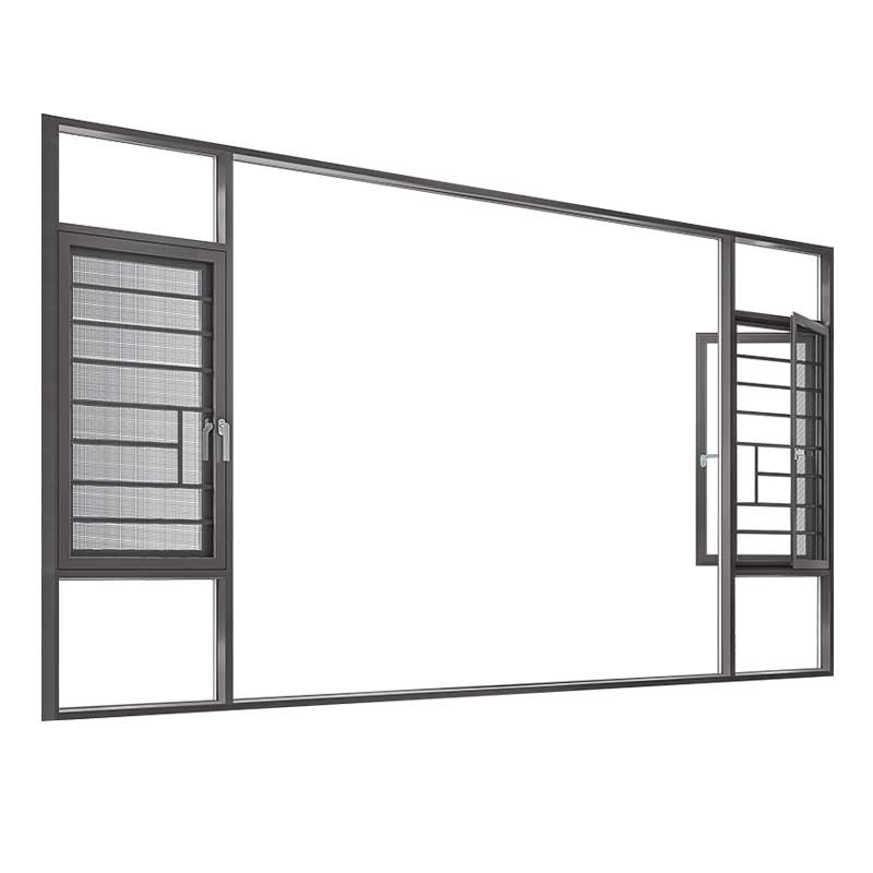 Double Broken Bridge Casement Window with Gauze Mesh