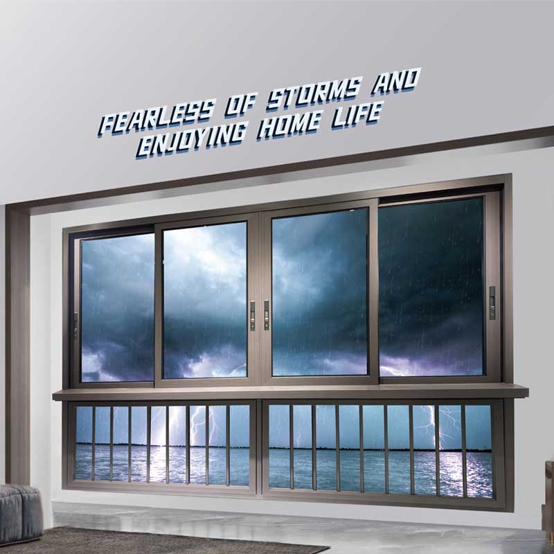 3 Tracks Sliding Windows with Outward Gauze Mesh