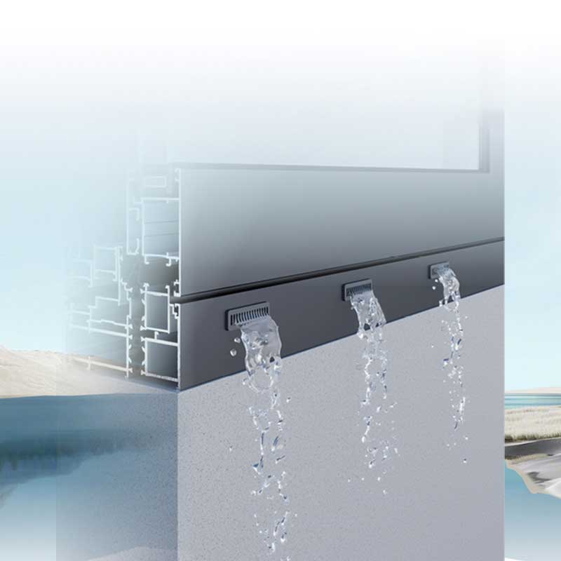 Outswing Seamless Welded Broken Bridge Casement Windows